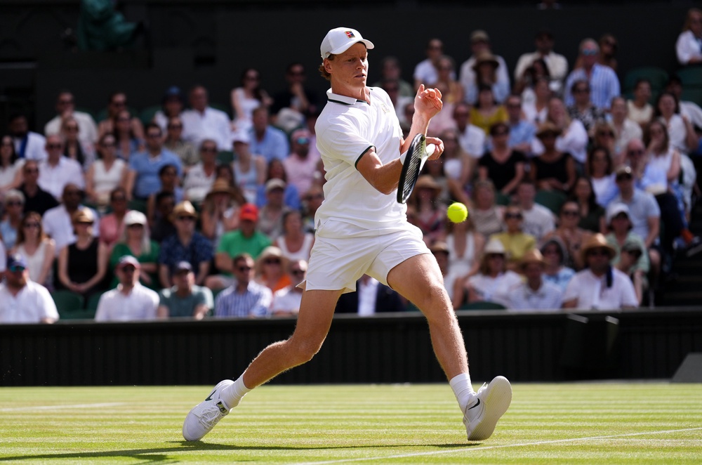 Sinner was relentless during his straight-sets win (Mike Egerton/PA) (PA Wire)