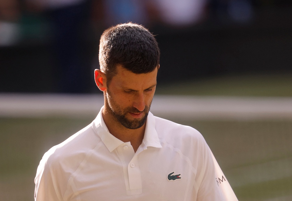 Djokovic was constantly playing uphill as Sinner cruised through service games (Reuters)