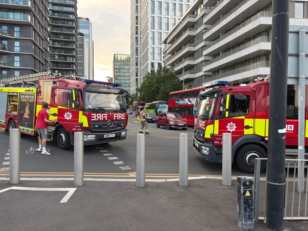 Firefighters were called to the blaze (PA)