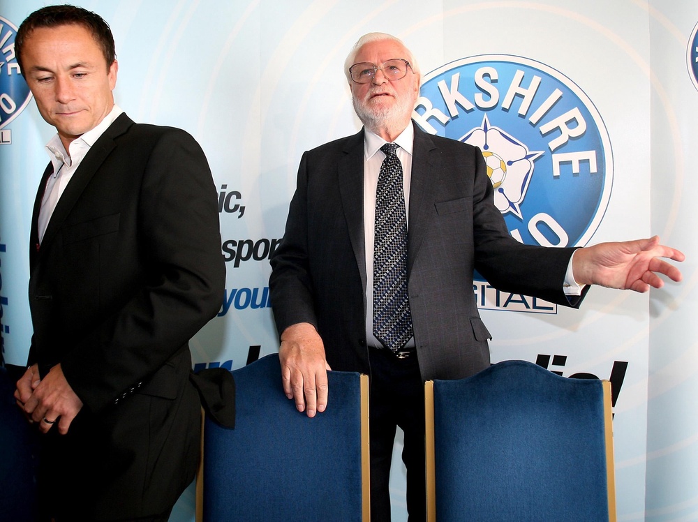 Former Chelsea chairman Ken Bates with Dennis Wise in 2006 (PA)