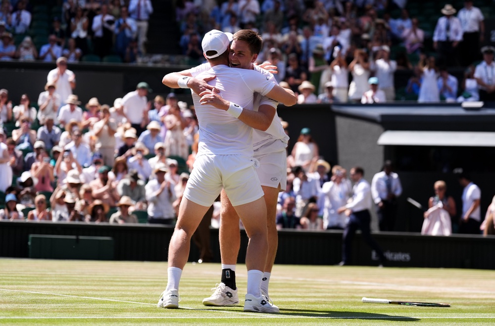 This is their third grand slam title together (PA)