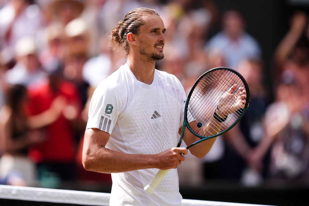 Alexander Zverev faces defending champion Jannik Sinner in Sunday’s men’s singles final at Wimbledon (Mike Egerton/PA). (PA Wire)
