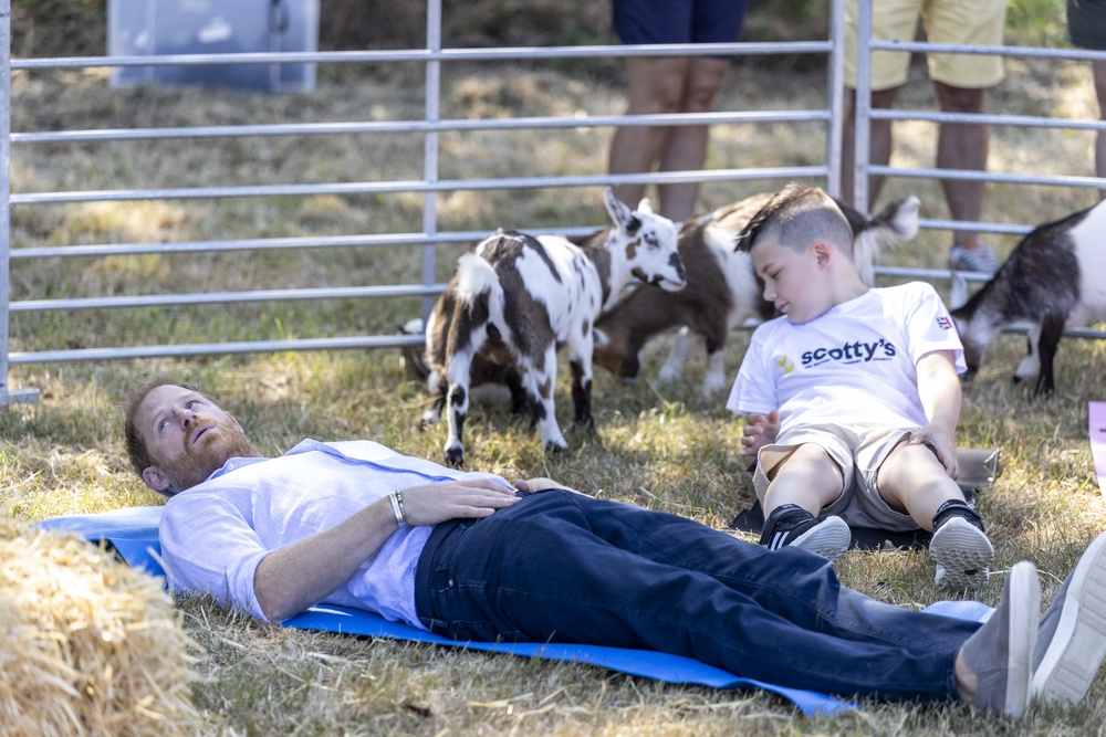 The Duke of Sussex is global ambassador for Scotty’s Little Soldiers (Heathcliff O’Malley/Daily Telegraph/PA) (PA Wire)