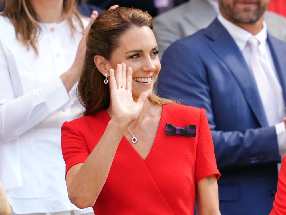 Kate watched the women’s singles final from the royal box (Adam Davy/PA) (PA Wire)