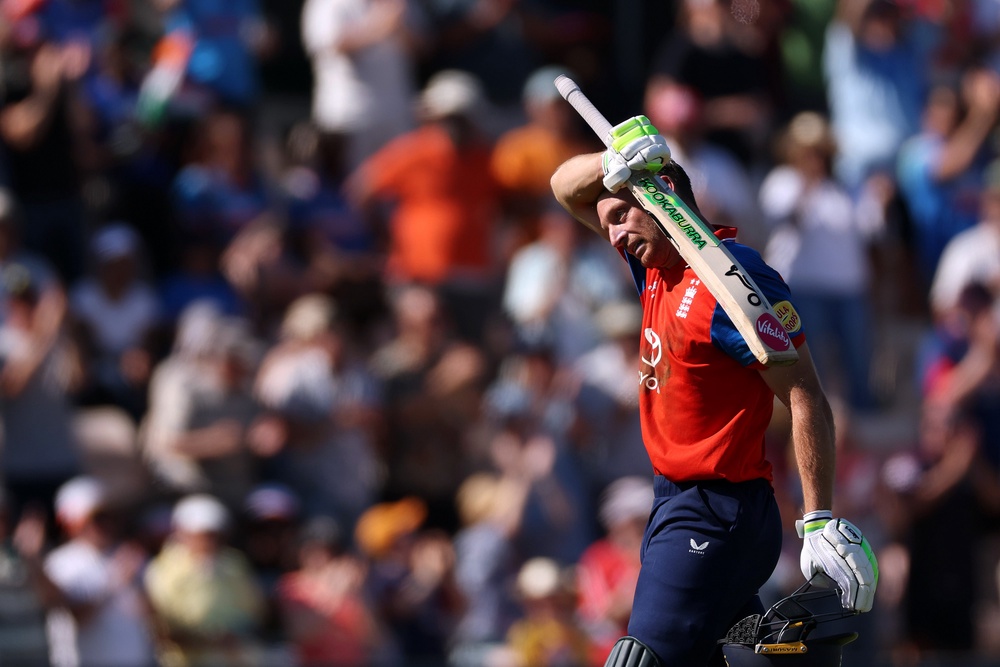 Buttler completed a remarkable innings (Getty)