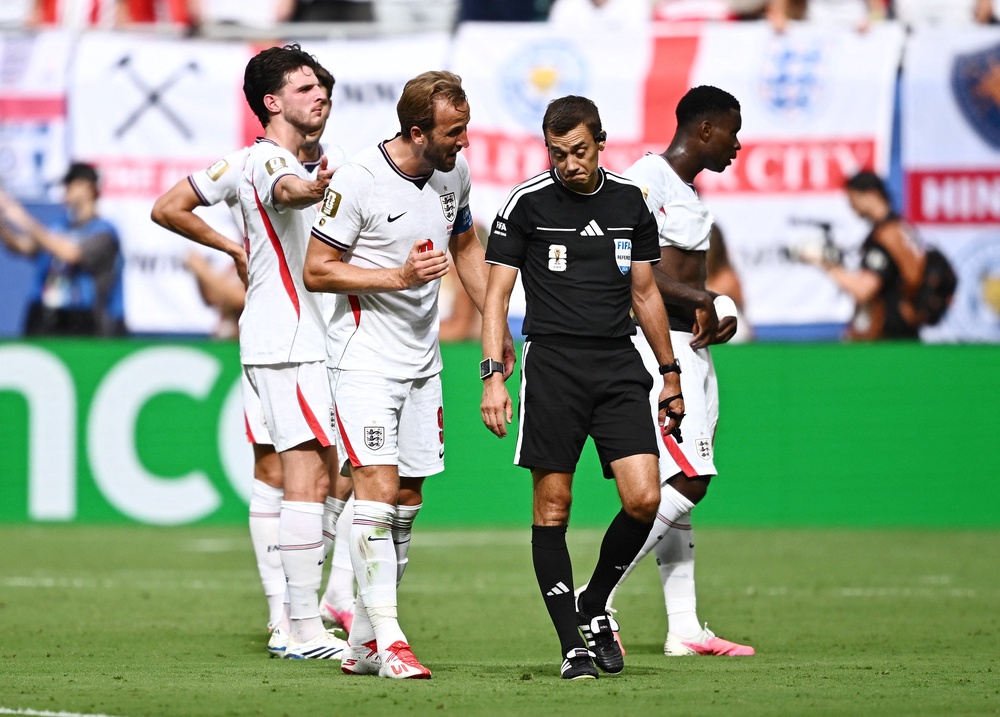 Harry Kane thought he was fouled in the build-up to Norway’s opener (Reuters)