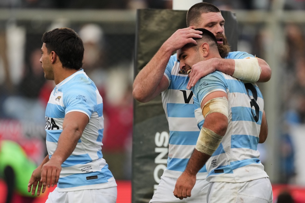 Argentina were victorious despite falling behind first against Wales (AP)