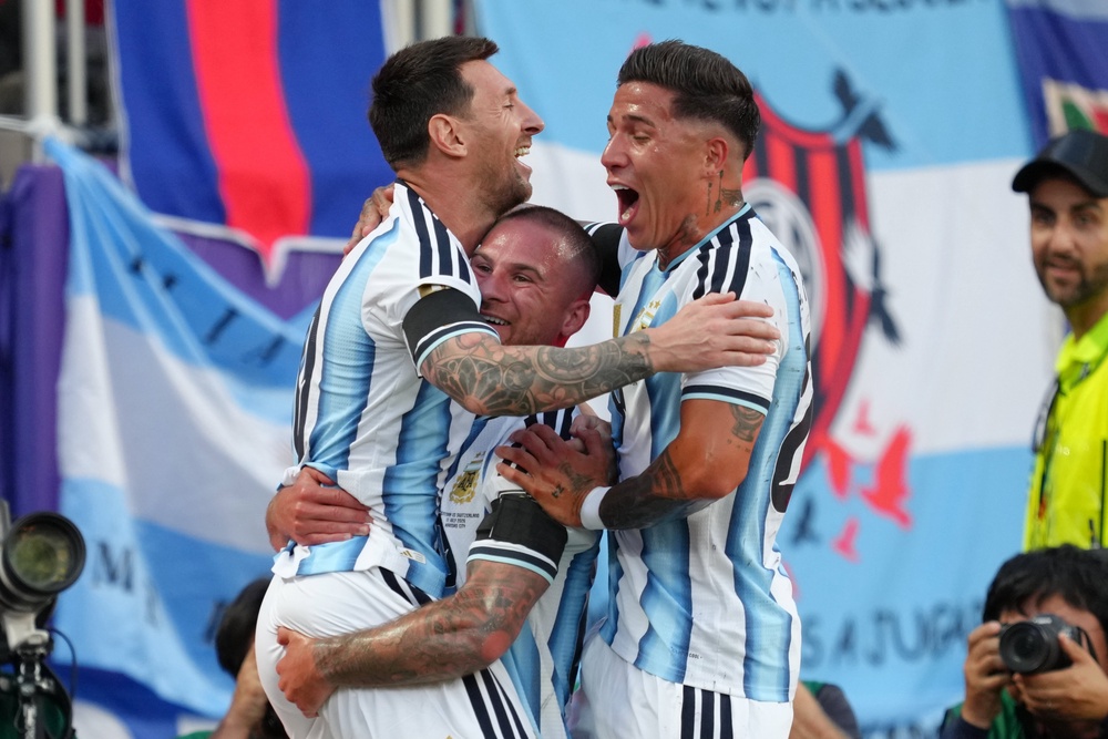 Argentina are through to the semi-finals but have not been at their best (AP)
