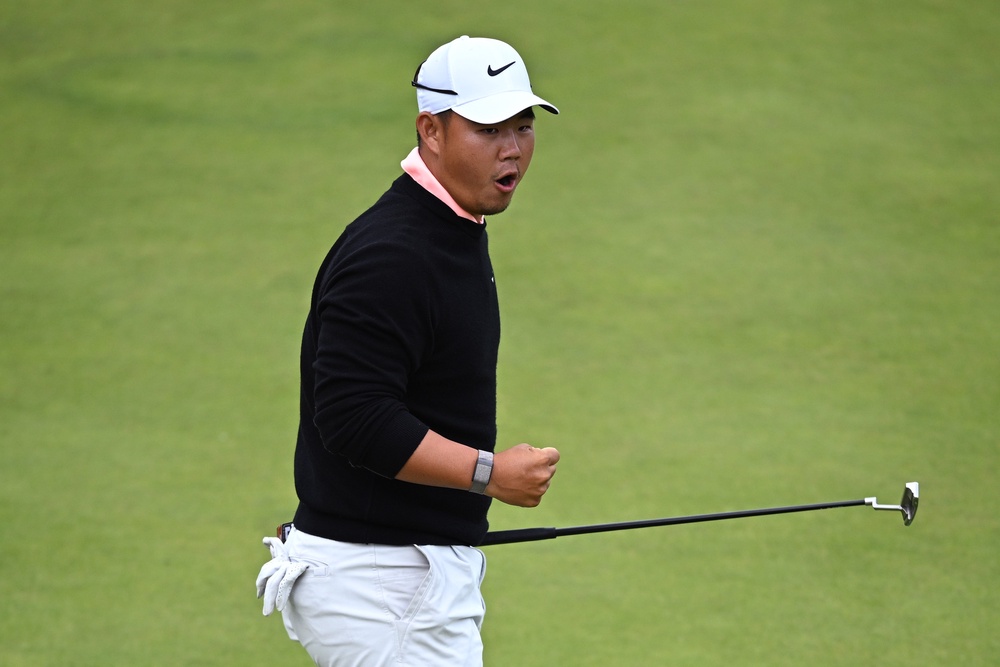Tom Kim fired a brilliant final-round 64 to distance the field at the Renaissance Club (Getty)