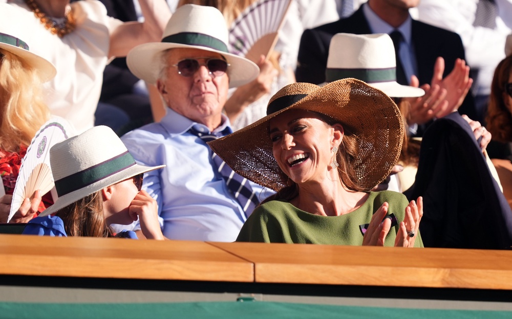 The Princess of Wales and Princess Charlotte watched the final from the royal box (Mike Egerton/PA) (PA Wire)