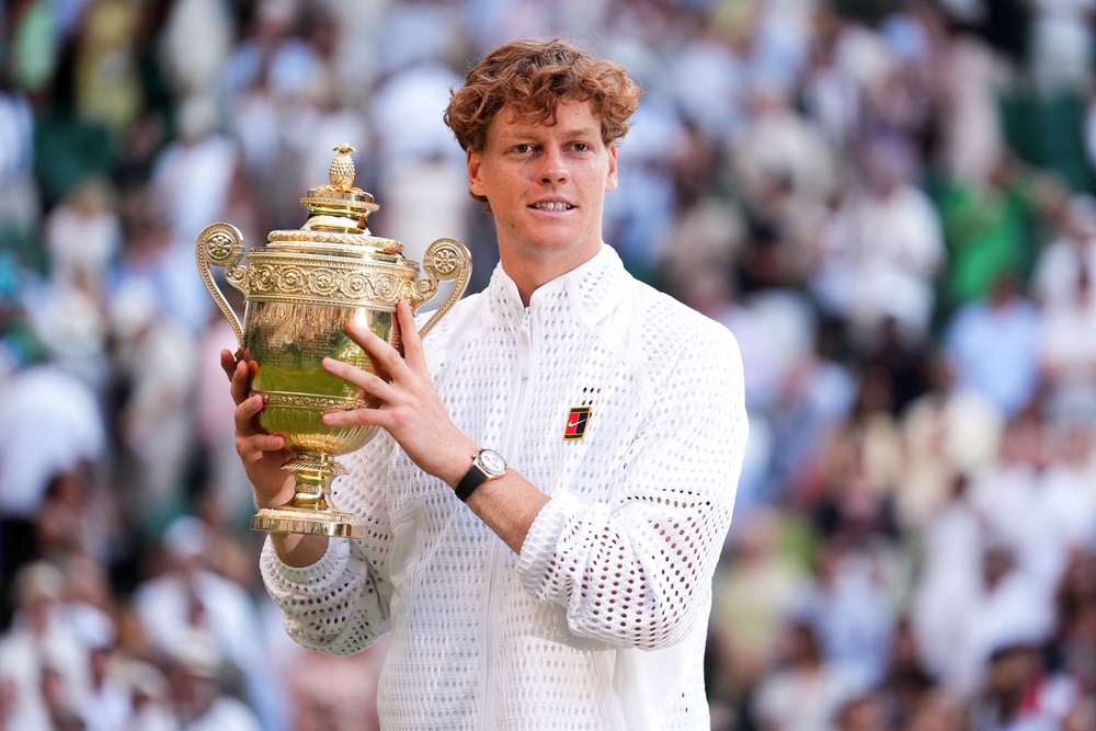 Jannik Sinner defended his Wimbledon crown in Alcaraz’s absence (Mike Egerton/PA) (PA Wire)
