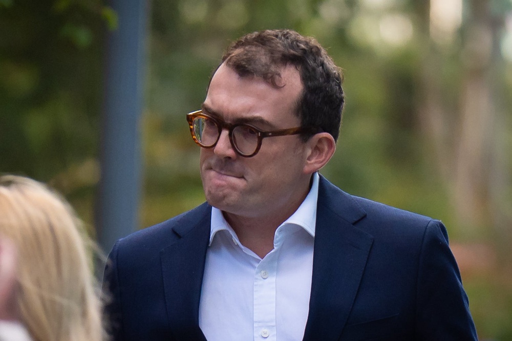 MP for Central Suffolk and North Ipswich, Patrick Spencer arriving at Southwark Crown Court, south London, where he is charged with two counts of sexual assault, allegedly carried out at Groucho club in central London, in August 2023. Picture date: Monday July 13, 2026. (PA)