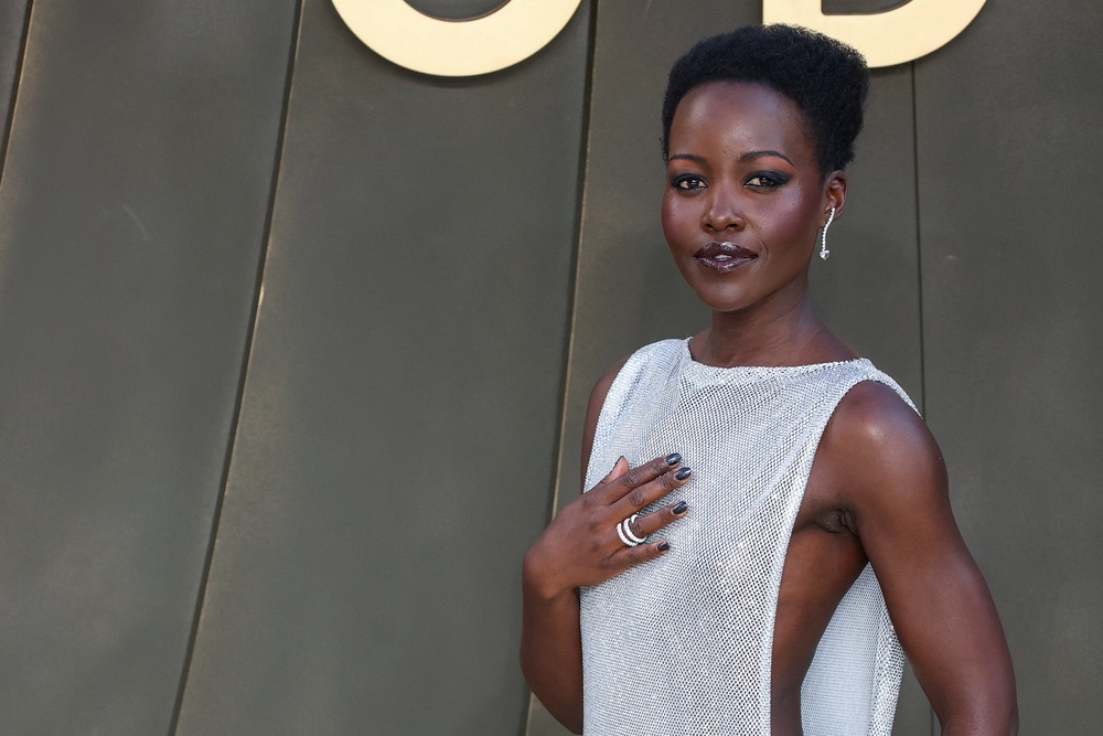 Lupita Nyong’o at the film’s premiere in London (Reuters)