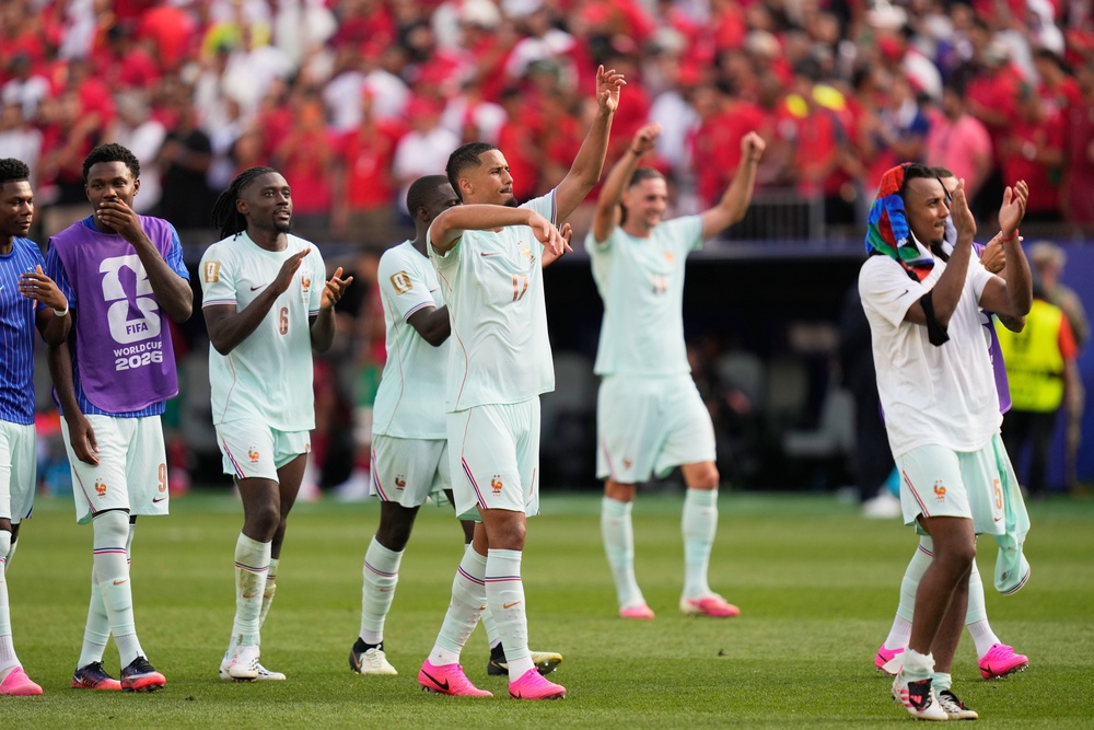 France defeated Morocco to set up a semi-final with Spain (Charles Krupa/AP) (AP)