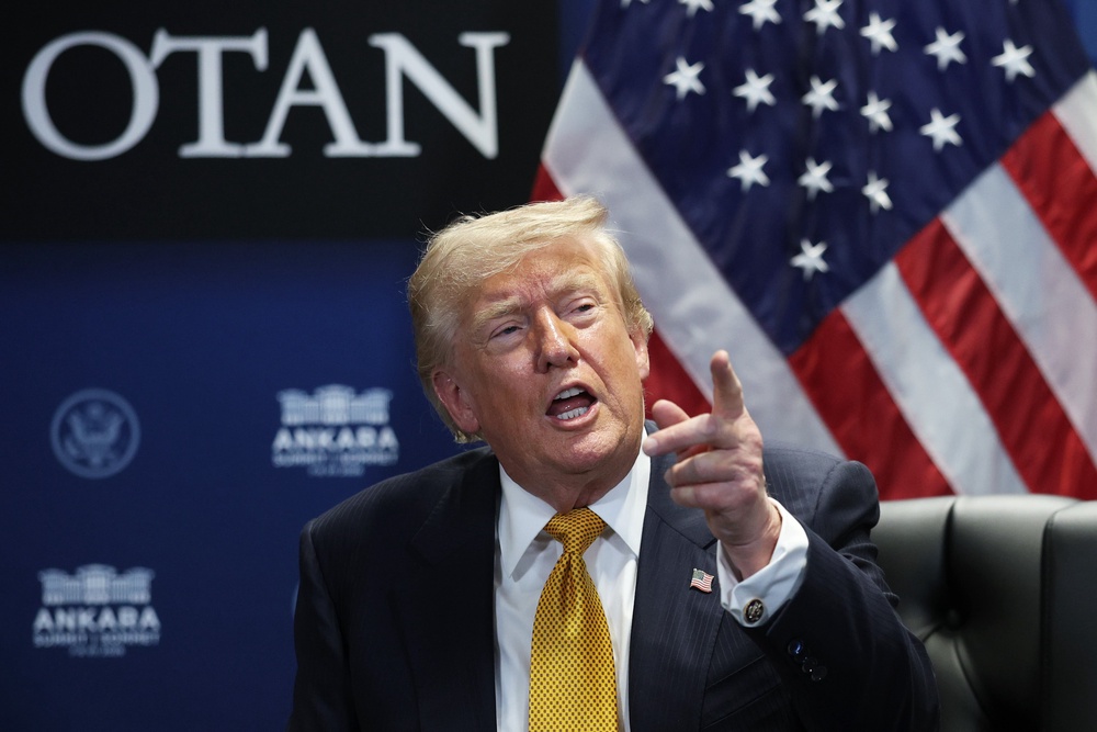 Mr Trump also announced a blockade of Iranian ports would resume (Getty)