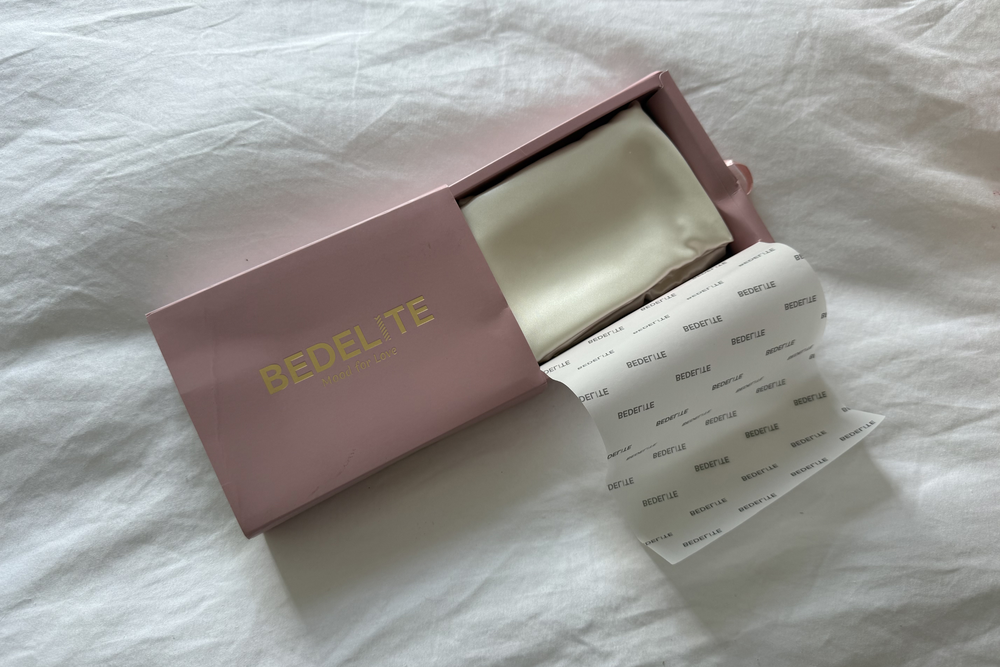 The budget pillowcase was wrapped up in tissue and a sleek box much like its luxe competitors (Lucy Smith/The Independent)