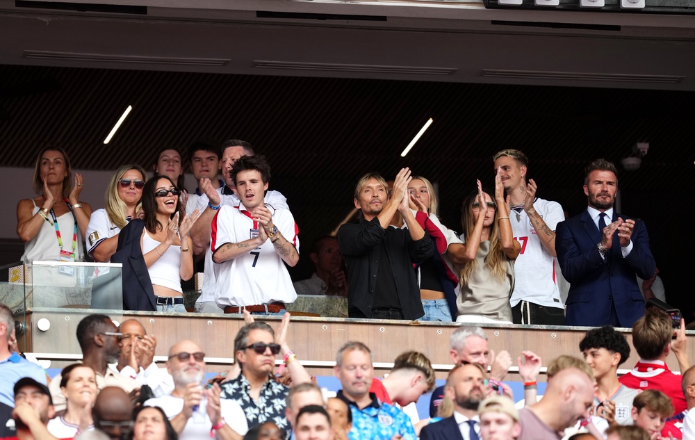 The Beckhams (minus Brooklyn) were out in force (PA)
