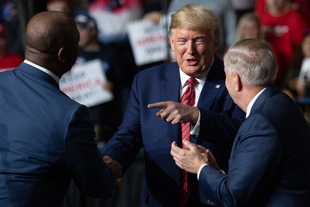 Scott later welcomed the announcement that Graham Nordon would fill the late senator’s seat, writing on social media, ‘Nobody understands Lindsey Graham’s heart for faith, family, and South Carolina the way she does’ (AFP/Getty)