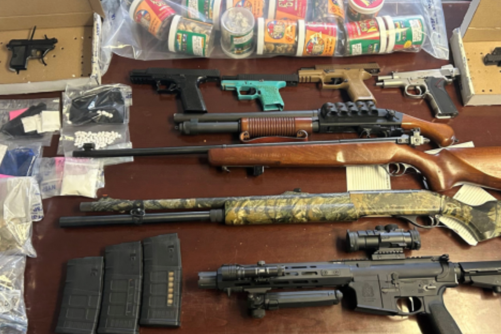 When investigators ran a background check, they found no record of an FBI agent named John Fiore. Instead, the search revealed Fiore’s arrest from May, in which he was charged with multiple counts of criminal possession of a weapon (New York State Police)