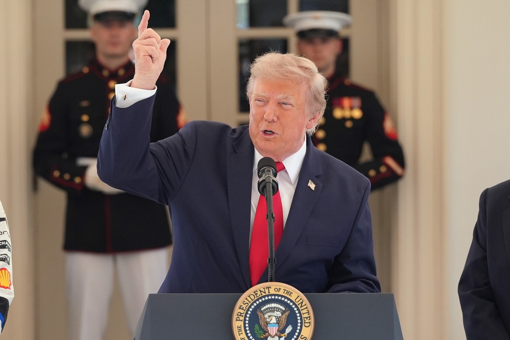 The president says the US will be ‘reimbursed’ for providing safe transit (Alex Brandon/AP) (AP)