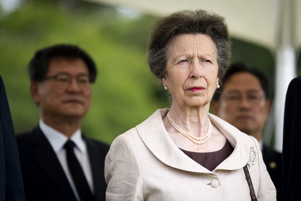 The princess at the service marking the 75th anniversary of the Battle of Imjin River (Jordan Pettitt/PA) (PA Wire)