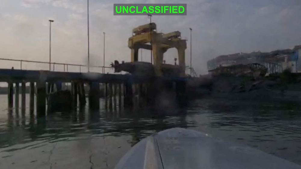Centcom said the ships hit a submarine and ship maintenance facility (Reuters)