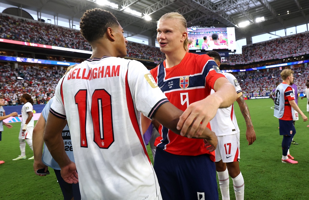 Norway's World Cup run was brought to an end by Haaland's former teammate Bellingham (Getty)