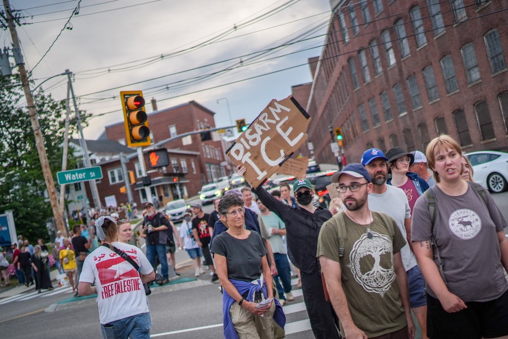 Hours after 26-year-old Joan Sebastian Guerrero was fatally shot, people across Maine gathered in public spaces to express outrage at immigration enforcement operations that have turned deadly (Getty)