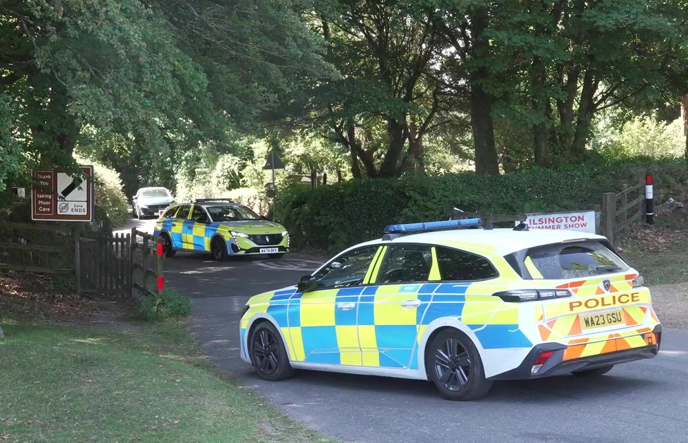 Police outside the house of Ann Widdecombe in Haytor in Dartmoor (Oscar Rihil/PA) (PA Wire)