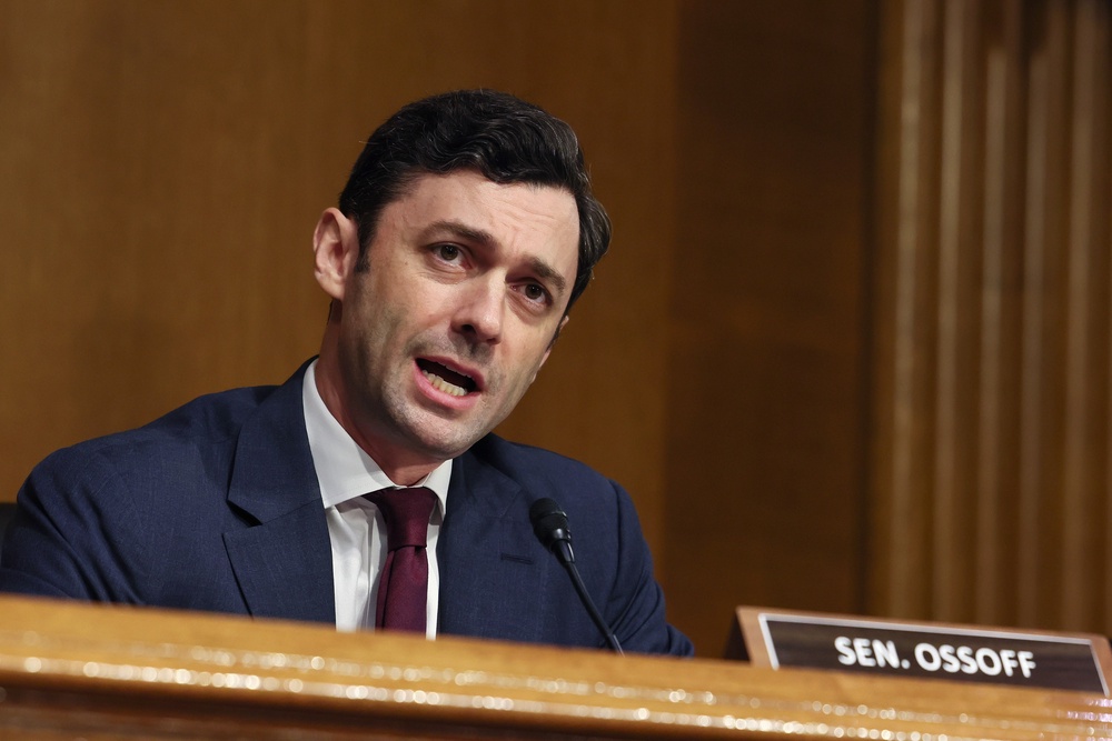 Jon Ossoff, a Georgia Democrat, labeled Trump ‘the world's most famous sore loser’ (Getty Images for Breakthrough T1)