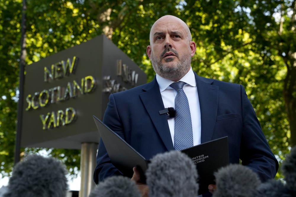 Head of Counter Terrorism Policing, assistant commissioner Laurence Taylor, gave a statement on Tuesday afternoon (PA)