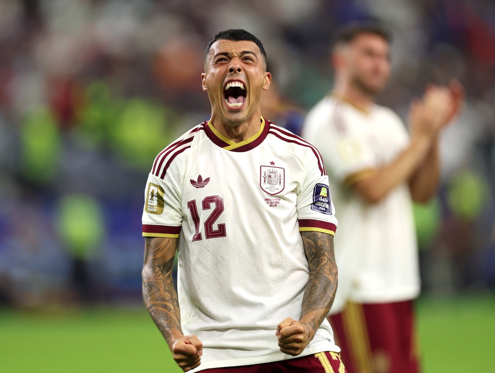 Pedro Porro of Spain celebrates after the 2-0 victory (Getty)