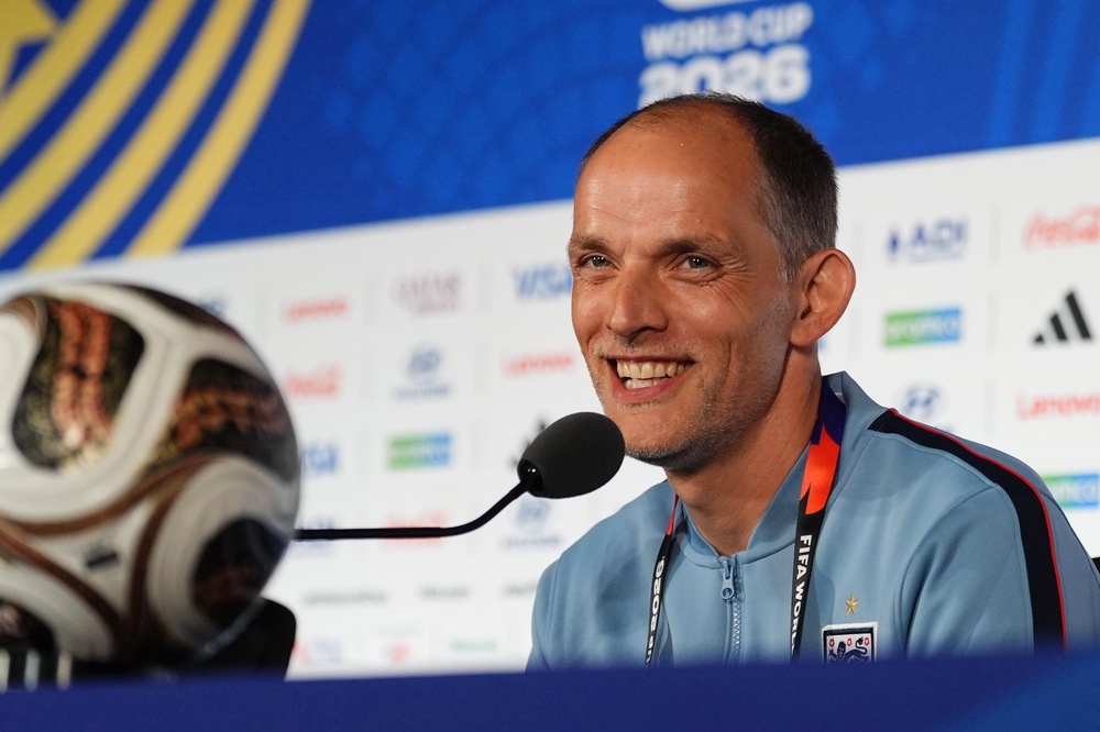 England manager Thomas Tuchel during the press conference at the Atlanta Stadium, Georgia (Martin Rickett/PA) (PA Wire)