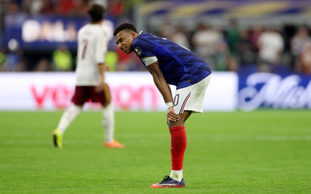 Kylian Mbappe and France fell short in Dallas (Getty)