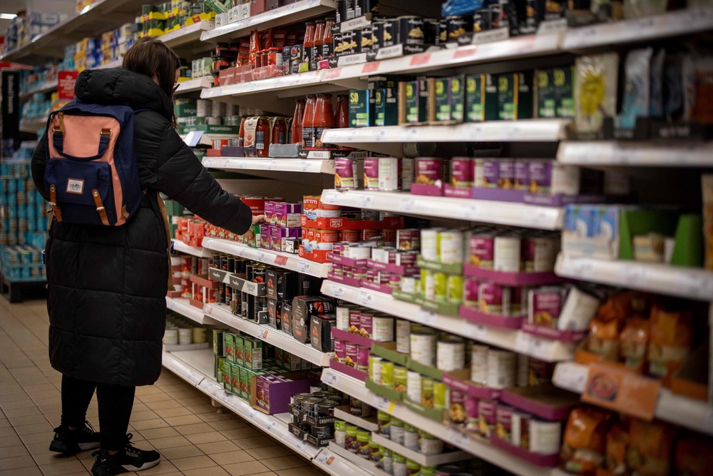 JRF analysis suggests more than half of households not on means-tested benefits such as universal credit (UC) are struggling (53%), up from 47% two years ago. (AFP/Getty)