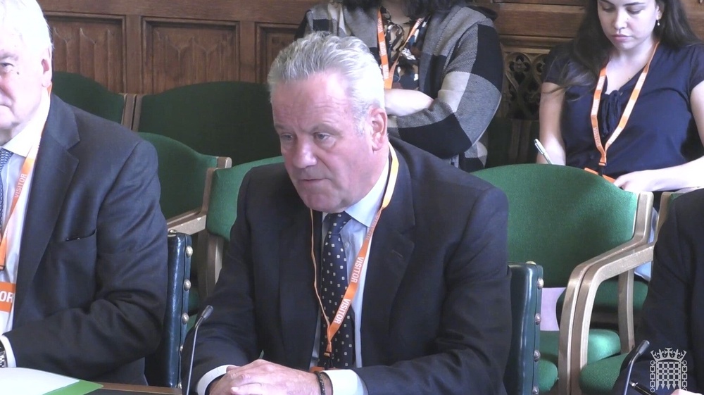 Thames Water chief executive Chris Weston said the group has funding until October (House of Commons/UK Parliament/PA) (House of Commons/UK Parliament)