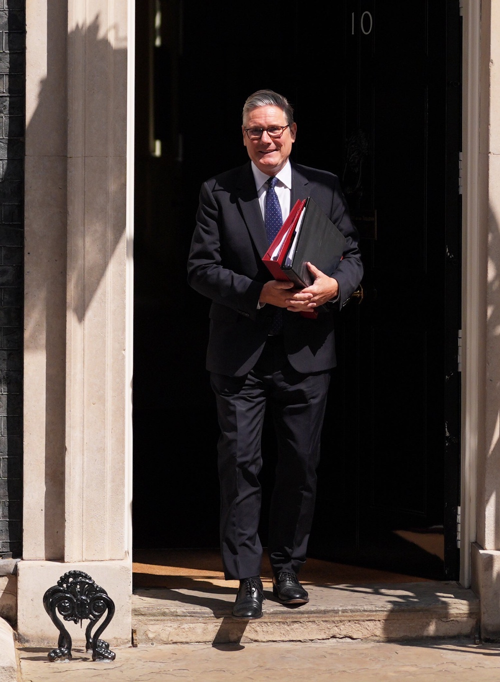 Sir Keir Starmer departing 10 Downing Street for his final Prime Minister’s Questions session (Yui Mok/PA) (PA Wire)
