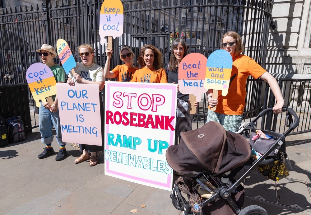 The petition calls on Mr Burnham to oppose new oil and gas drilling in the North Sea, including the Rosebank oil field (Supplied/ Anna Gordon)