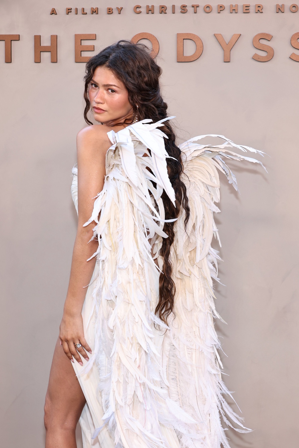 ‘Truly ethereal’: Zendaya channelled her inner Greek goddess on the red carpet (Getty Images)