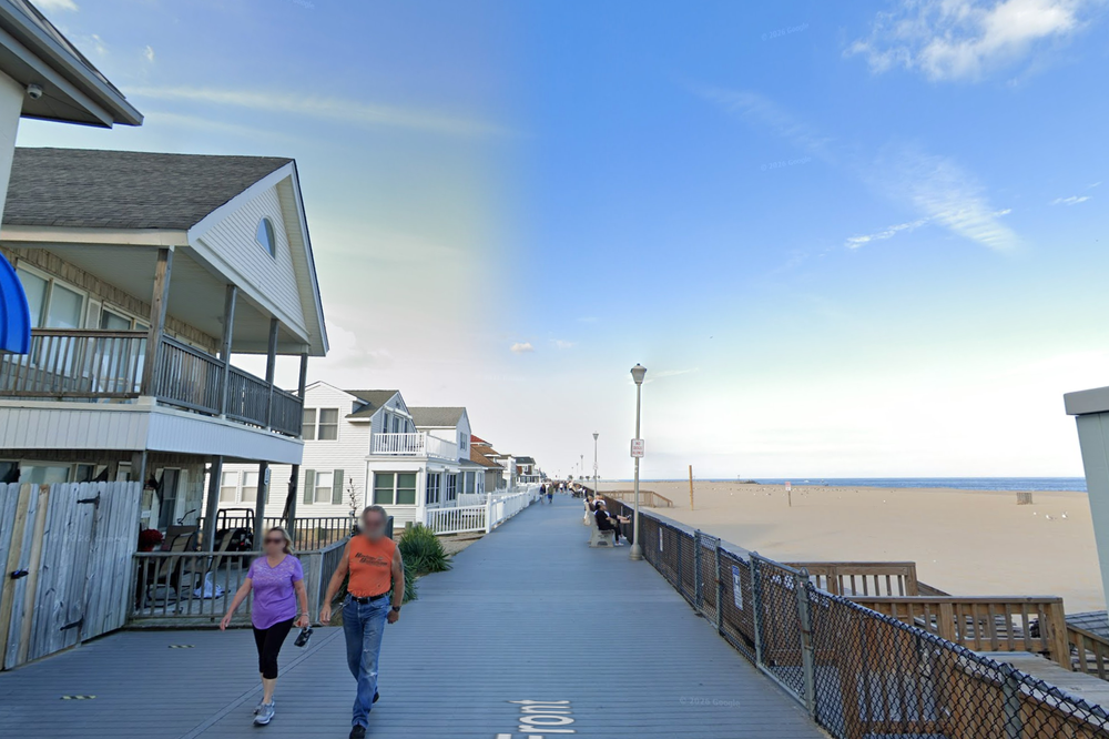 The incident unfolded along the boardwalk at Point Pleasant Beach, New Jersey (Google Street View)
