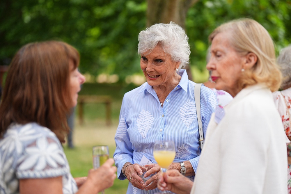 Angela Rippon was also present at the reception (Aaron Chown/PA) (PA Wire)