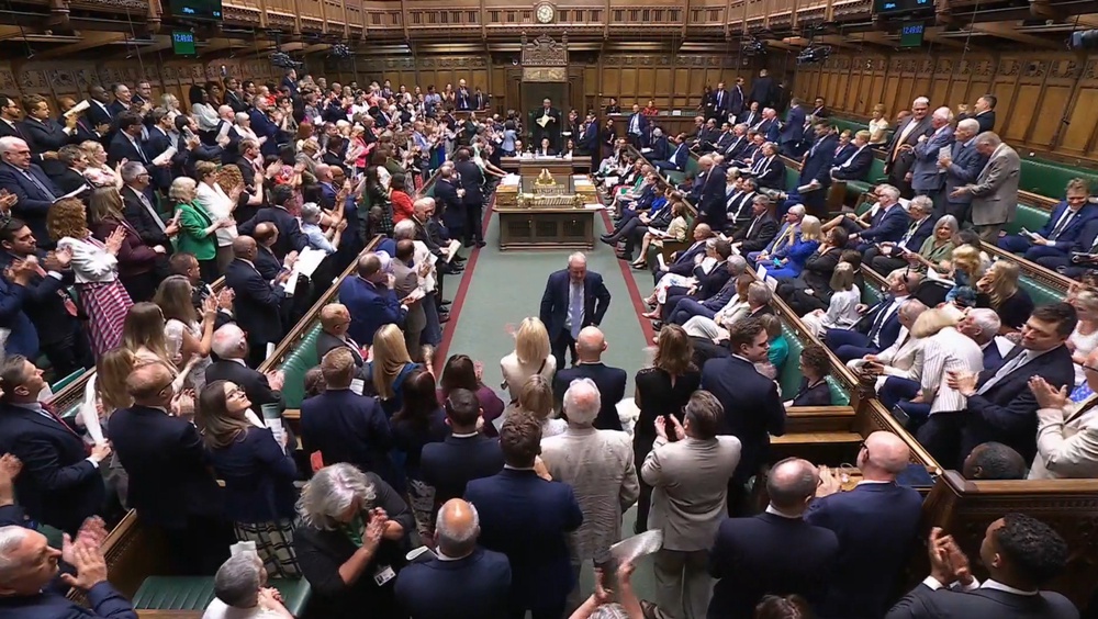 The Prime Minister received a standing ovation in the House of Commons (House of Commons/UK Parliament/PA) (PA Wire)