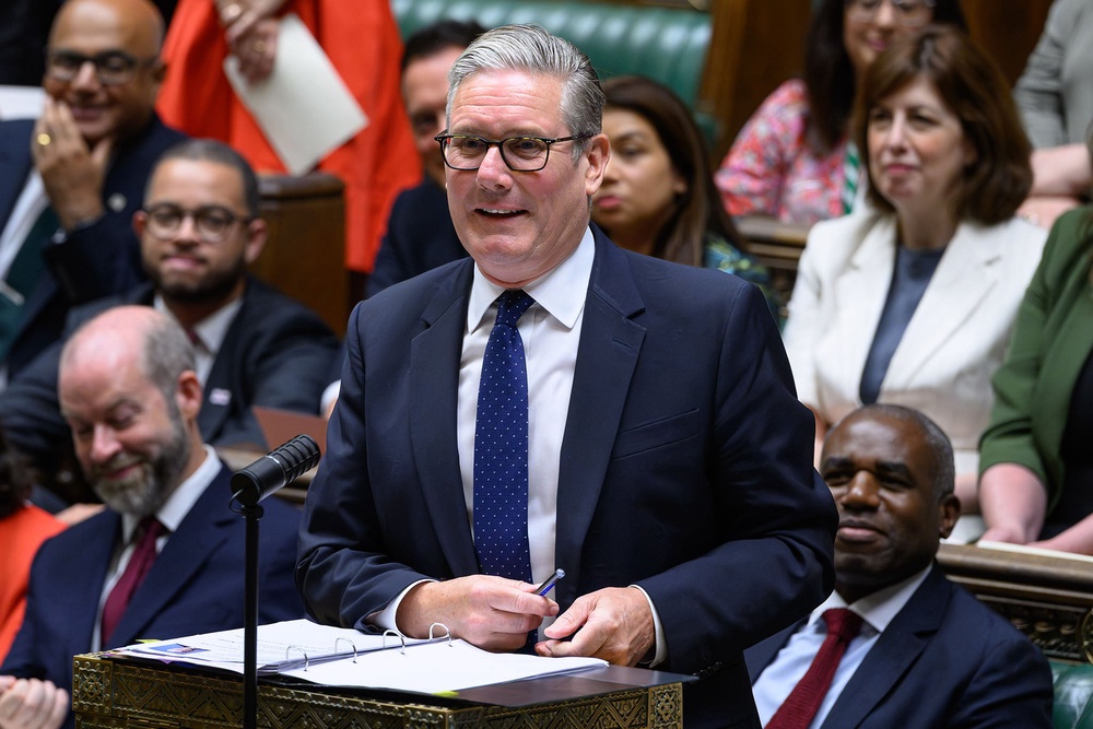 The outgoing prime minister was all smiles as he faced MPs in the Commons for the last time (House of Commons)