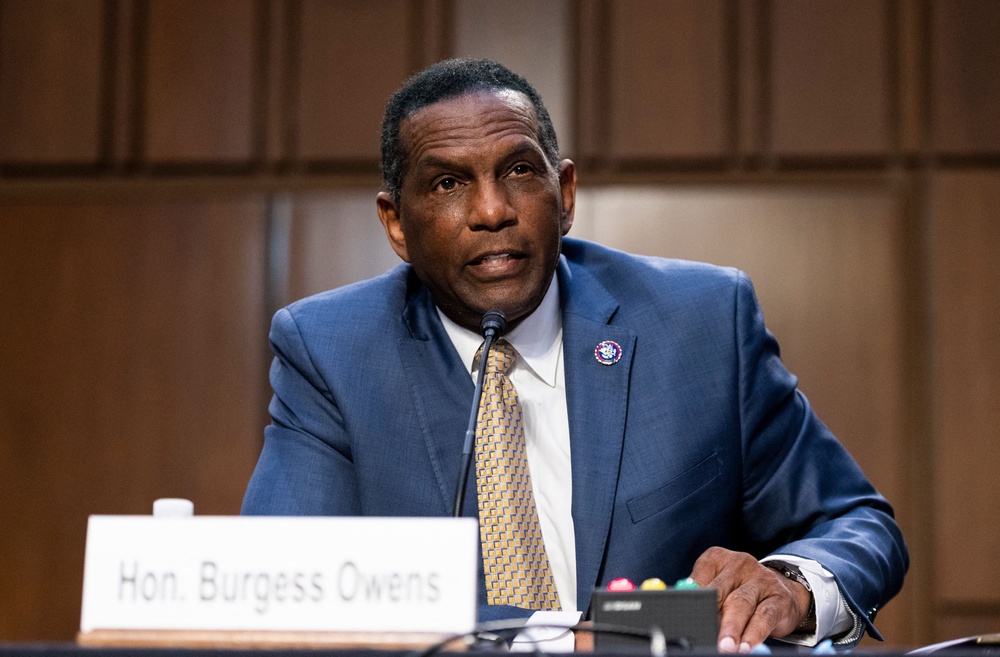 Representative Burgess Owens, a Utah Republican who played safety for the Oakland Raiders when they won the 1981 Super Bowl, said some investors were ‘doing it the right way’ but added that Congress needed to keep out any ‘bad actors’ (AFP/Getty)