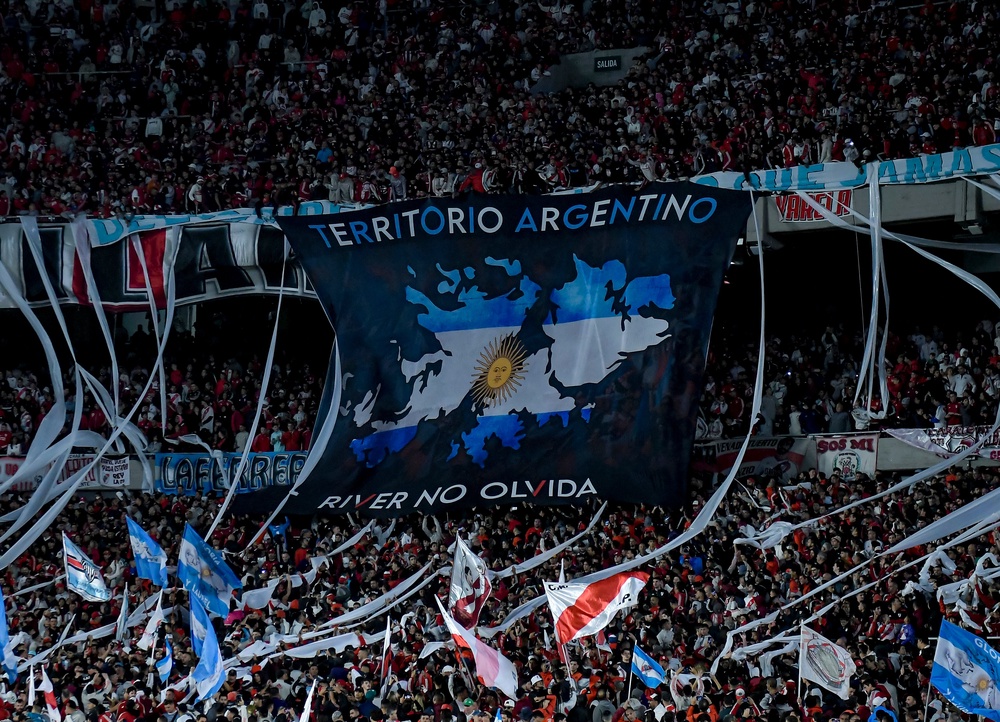 Argentina’s vehement belief that the Falkland Islands should be under its sovereignty is enshrined in football culture (Getty)