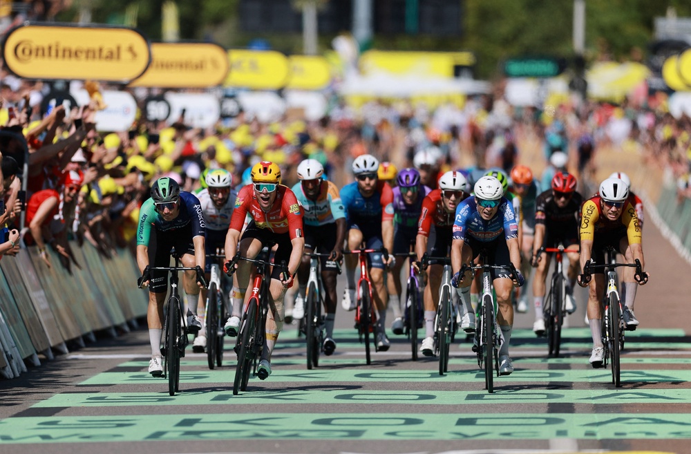 Waerenskjold held off Kooij and Philipsen to take the win (Reuters)