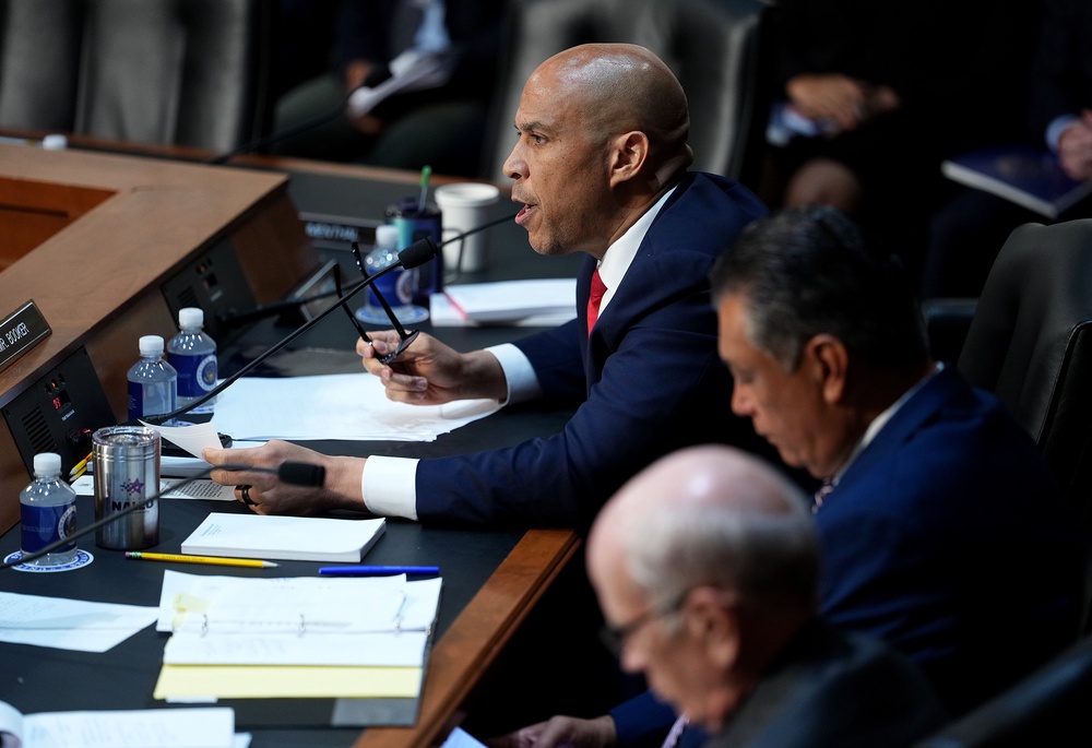 Sen. Cory Booker (D-N.J.) lambasted his fellow Democrats for collaborating with Republicans on college sports legislation when he said it could hurt athletes (Getty)