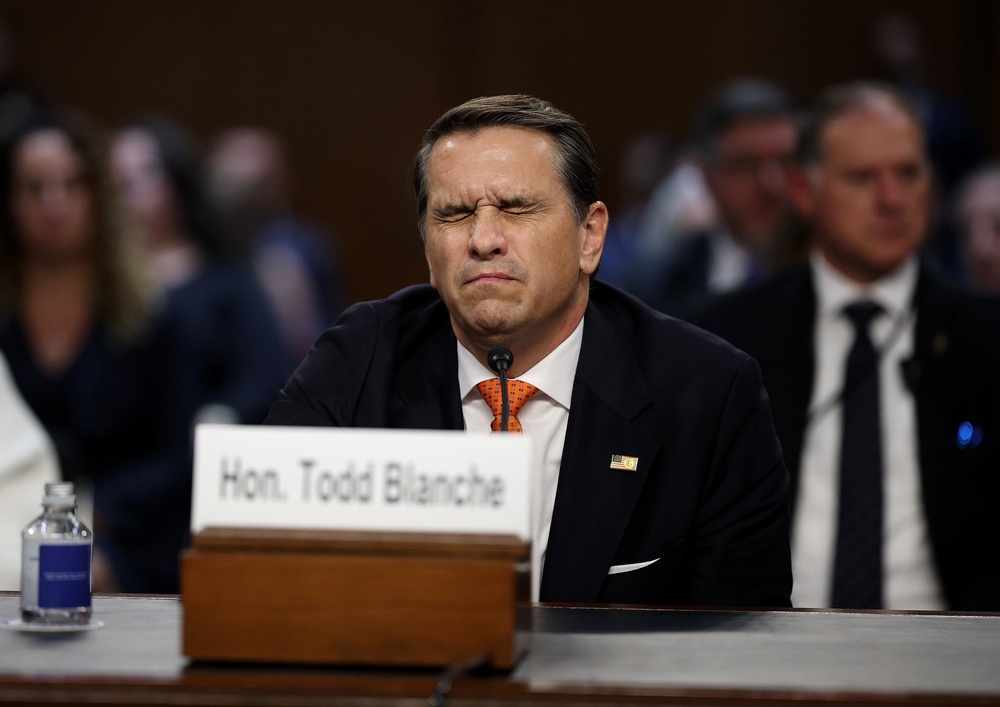 Blanche has been under scrutiny for pushing President Trump's 1.8 billion ‘anti-weaponization’ fund and for the DOJ’s handling of the Epstein files. (Getty)