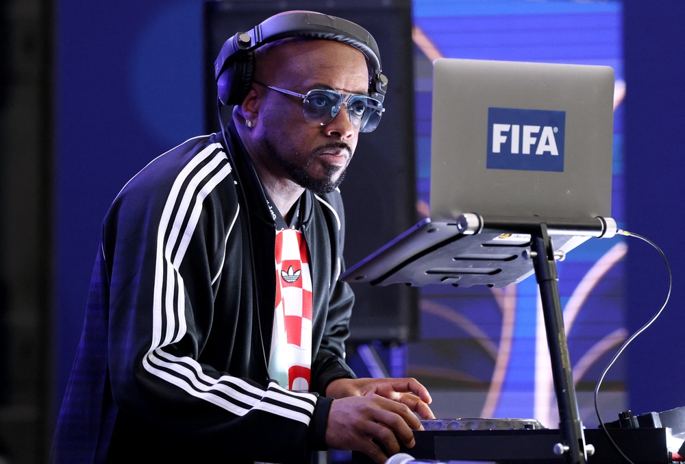 Record producer and rapper Jermaine Dupri during halftime (IMAGN IMAGES via Reuters)