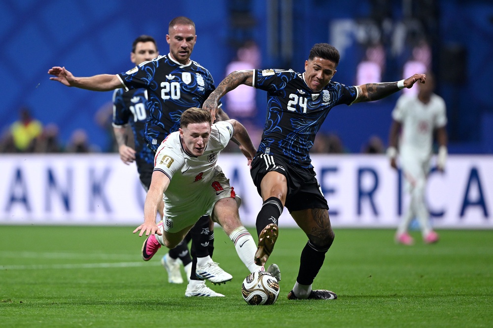 The start to England v Argentina was littered with fouls (Getty)